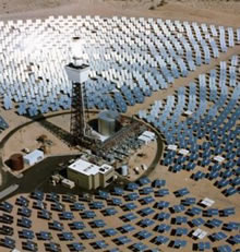 Photo d'un site de production solaire